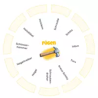 Vorschau - Stationenlernen - Werken mit Holz - Legekreis "Fügen" - 2-fach differenziert - Seite 1