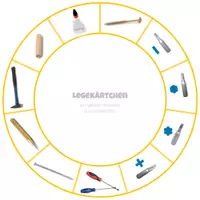 Vorschau - Stationenlernen - Werken mit Holz - Legekreis "Fügen" - 2-fach differenziert - Seite 2