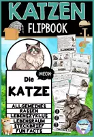 Vorschau - Arbeitsblätter - Kreativwerkstatt Katzen Flipbook | Haustiere - Säugetiere Projekt - Deckblatt