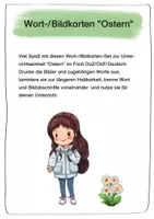 Vorschau - Bildkarten - DaZ/DaF: Wort-Bild-Karten zu Ostern – Wortschatztraining mit Spaß - Seite 1