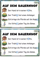 Vorschau - Aufgabenkarten - Kleckskartei / Klecksaufgaben "Auf dem Bauernhof" dreifach differenziert DaZ / DaF / Deutsch - Seite 3