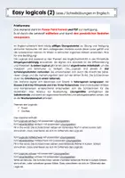 Vorschau - Arbeitsblätter - Easy Logicals (2) Lese-/ Schreibübungen in Englisch (editierbar) - Seite 1