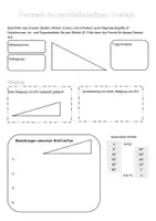 Vorschau - Stationenlernen - Trigonometrie - interaktives Notizbuch - Seite 1
