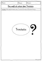 Vorschau - Stundenentwürfe - Trinitatis Dreifaltigkeitsfest Dreifaltigkeitssonntag ARBEITSHEFT mit Lösungen - Seite 3