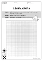Vorschau - Arbeitsblätter - Würfelspiel Flächen & Flächeninhalt - Seite 3