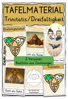 Vorschau - Stundenentwürfe - Trinitatis Dreifaltigkeitsfest Dreifaltigkeitssonntag TAFELMATERIAL Kirchenjahr - Deckblatt