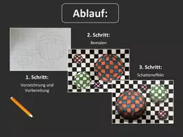 Vorschau - Stundenentwürfe - Kunstprojekt „Op-Art-Kugeln“ – Optische Täuschung mit Filzstiften Schritt für Schritt - Seite 3