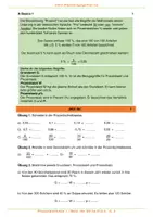 Vorschau - Arbeitsblätter - Prozentrechnen 1 / Basiswissen / Berechnung mit dem Dreisatz / Grafische Darstellungen - Seite 2