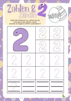 Vorschau - Arbeitsblätter - Osteraktivität Ziffern 1-0 🌼🎨🐰 - Seite 1
