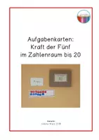 Vorschau - Fördermaterial/Inklusion - Aufgabenkarten: Kraft der Fünf im Zahlenraum bis 20 - Deckblatt