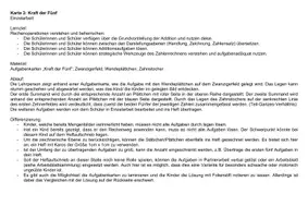 Vorschau - Fördermaterial/Inklusion - Aufgabenkarten: Kraft der Fünf im Zahlenraum bis 20 - Seite 1
