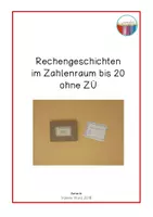 Vorschau - Lehrpläne/Lehrermaterial - Aufgabenkarten: Rechengeschichten im Zahlenraum bis 20 ohne ZÜ - Deckblatt