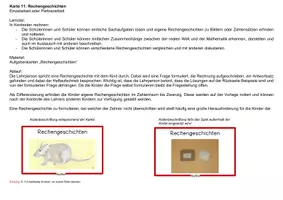 Vorschau - Lehrpläne/Lehrermaterial - Aufgabenkarten: Rechengeschichten im Zahlenraum bis 20 ohne ZÜ - Seite 1