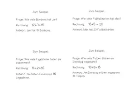 Vorschau - Lehrpläne/Lehrermaterial - Aufgabenkarten: Rechengeschichten im Zahlenraum bis 20 ohne ZÜ - Seite 3