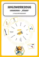 Vorschau - Stationenlernen - Werken mit Holz - Legekreis "Fügen" - 2-fach differenziert - Deckblatt