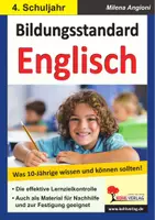 Vorschau - Arbeitsblätter - Bildungsstandard Englisch Klasse 4 | Wortfelder, Colours, Numbers, Animals, Food, Family, Seasons, Time, Lernzielkontrolle | Englisch Grundschule Klasse 4-5 Lösungen - Deckblatt