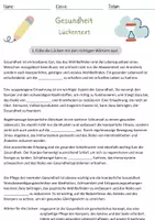 Vorschau - Arbeitsblätter - Gesundheit Lückentext Klasse 2 Grundschule Gesundheit DaZ DaF - Seite 1