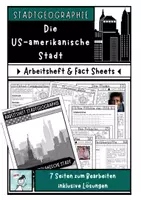 Vorschau - Stationenlernen - Die Städte der USA - Arbeitsheft zur Stadtgeographie - Deckblatt