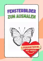 Vorschau - Arbeitsblätter - Fensterbilder Schmetterlinge, zum Ausmalen, Ausmalbild, Ausmalbilder, Kunst - Deckblatt