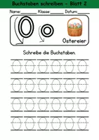 Vorschau - Arbeitsblätter - Buchstabeneinführung 1. Klasse - Buchstabe O/o schreiben - Grundschrift - Seite 1
