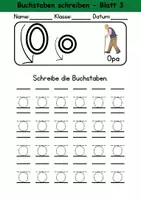 Vorschau - Arbeitsblätter - Buchstabeneinführung 1. Klasse - Buchstabe O/o schreiben - Grundschrift - Seite 2