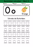 Vorschau - Arbeitsblätter - Buchstabeneinführung 1. Klasse - Buchstabe O/o schreiben - Grundschrift - Seite 3