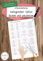 Vorschau - Arbeitsblätter - Satzglieder: Sätze bilden und umstellen | JoJo-Sprachbuch 3 - Deckblatt