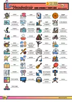Vista previa - Unidades / Secuencias / Situaciones de Aprendizaje - Juego de la FOCA + hoja de vocabulario - AFICIONES - Tiempo libre - página 1