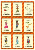 Vista previa - Juegos / Gamificación - Carnival I have... Who has...? - juego de vocabulario (inglés) - página 3