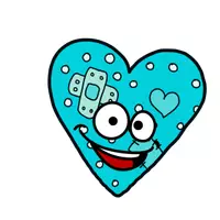 Προεπισκόπηση - Flashcards - Clipart καρδιά σε στυλ patchwork | Εμπορική χρήση - Σελίδα 2