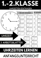 Vorschau - Arbeitsblätter - Uhrzeit Paket Die Uhr Klasse 2 bis 3 Uhrzeiten Zeit & Kalender - Seite 1