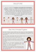 Vorschau - Arbeitsblätter - Lernwerkstatt: Mein Körper - Körpersysteme und Vorgänge (Wissenskartei + Lernfächer) - Seite 1