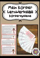 Vorschau - Arbeitsblätter - Lernwerkstatt: Mein Körper - Körpersysteme und Vorgänge (Wissenskartei + Lernfächer) - Deckblatt