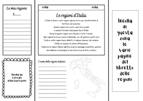 anteprima - Altro tipo di materiale - Lapbook regioni italiane da stampare - Pagina 2
