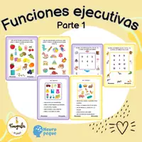 Vista previa - Hojas de trabajo - Funciones Ejecutivas 1º parte (Junto a @neuropeque) - Portada