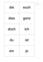 Vorschau - Arbeitsblätter - Grundwortschatz Hessen Karteikarten - Funktionswörter - Seite 2