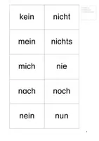 Vorschau - Arbeitsblätter - Grundwortschatz Hessen Karteikarten - Funktionswörter - Seite 3