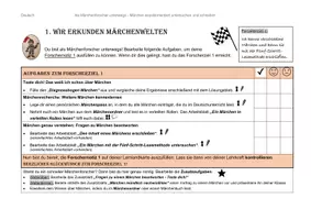 Vorschau - Unterrichtsreihen - Unterrichtssequenz 1: Den Inhalt von Märchen erschließen - Seite 1