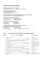 Vorschau - Arbeitsblätter - B1 / B2 Grammatik: Satzbau (Akkusativ + Dativ) - Seite 1
