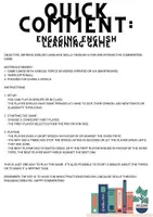 Vorschau - Spiele - Speaking Game Englisch – Quick Comment Cards (Argumentieren & Diskutieren, Klasse 8–10) - Deckblatt