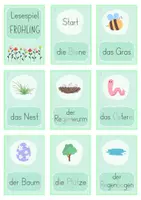 Vorschau - Spiele - Lesespiel - Ich habe - Wer hat? - Frühling - Seite 1