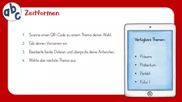 Vorschau - Interaktives Material - Zeitformen: Präsens (Interactive) - Seite 1