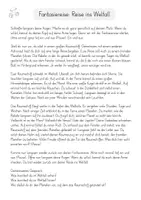 Vorschau - Text - Fantasiereise: Reise ins Weltall (Einführung Planeten) - Deckblatt