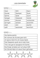 Vorschau - Arbeitsblätter - Lese-Hausaufgabe St/st & Sp/sp (passend zu TINTO) - Seite 2