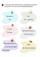 Vorschau - Arbeitsblätter - This is me! - Presenting yourself - Seite 1