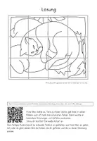 Vorschau - Mal- und Bastelvorlagen - Franz Marc: "Die weiße Katze" - Kunstwerk puzzeln - Seite 3