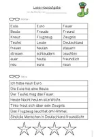 Vorschau - Arbeitsblätter - Lese-Hausaufgabe Eu/eu (passend zu TINTO) - Seite 2