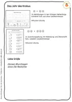 Vorschau - Arbeitsblätter - Das Jahr des Krokus - Tafelkarten - Arbeitsblätter - Seite 3