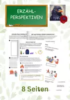Vorschau - Arbeitsblätter - Erzählperspektiven visualisieren und verwenden - Deckblatt