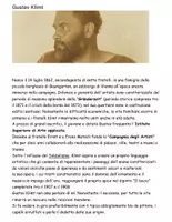 anteprima - Schede informative - Klimt . Spiegazione opere per la scuola primaria - Pagina di copertina